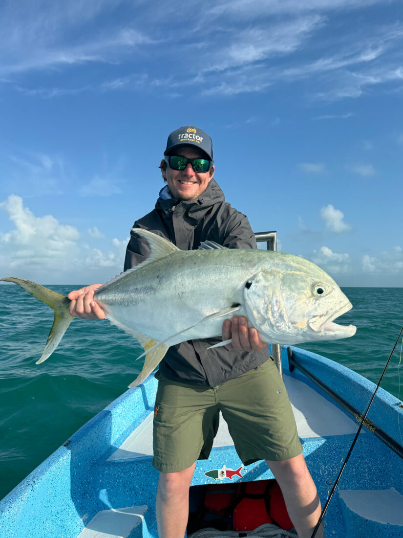A man holding a fish