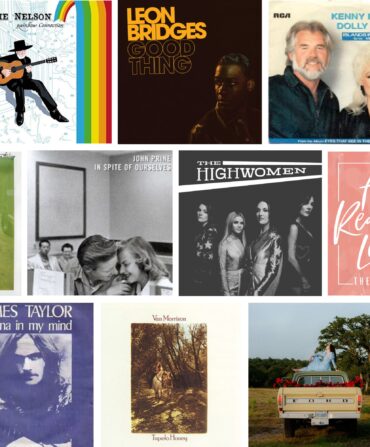 A collage of album covers