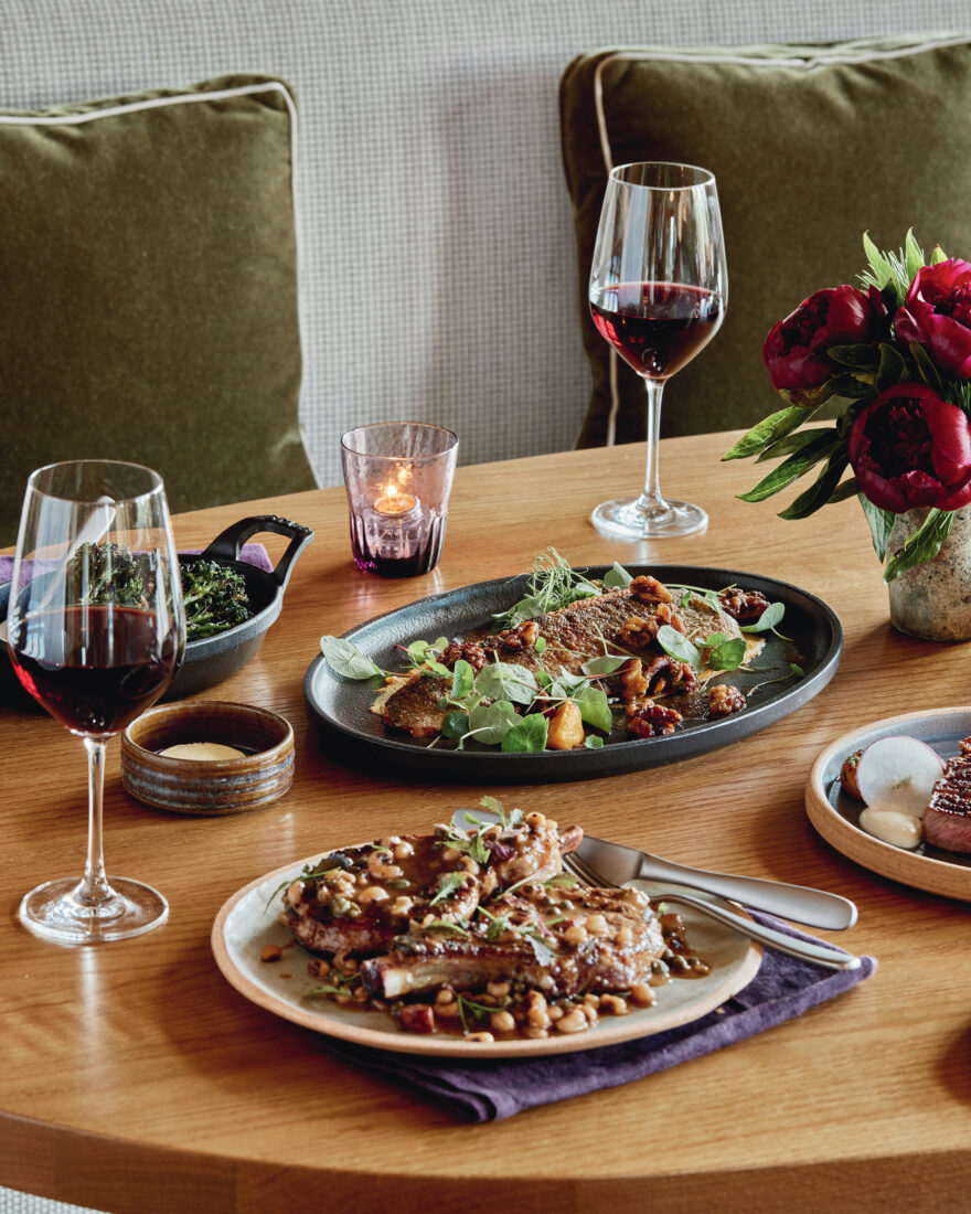 A table with a spread of dishes