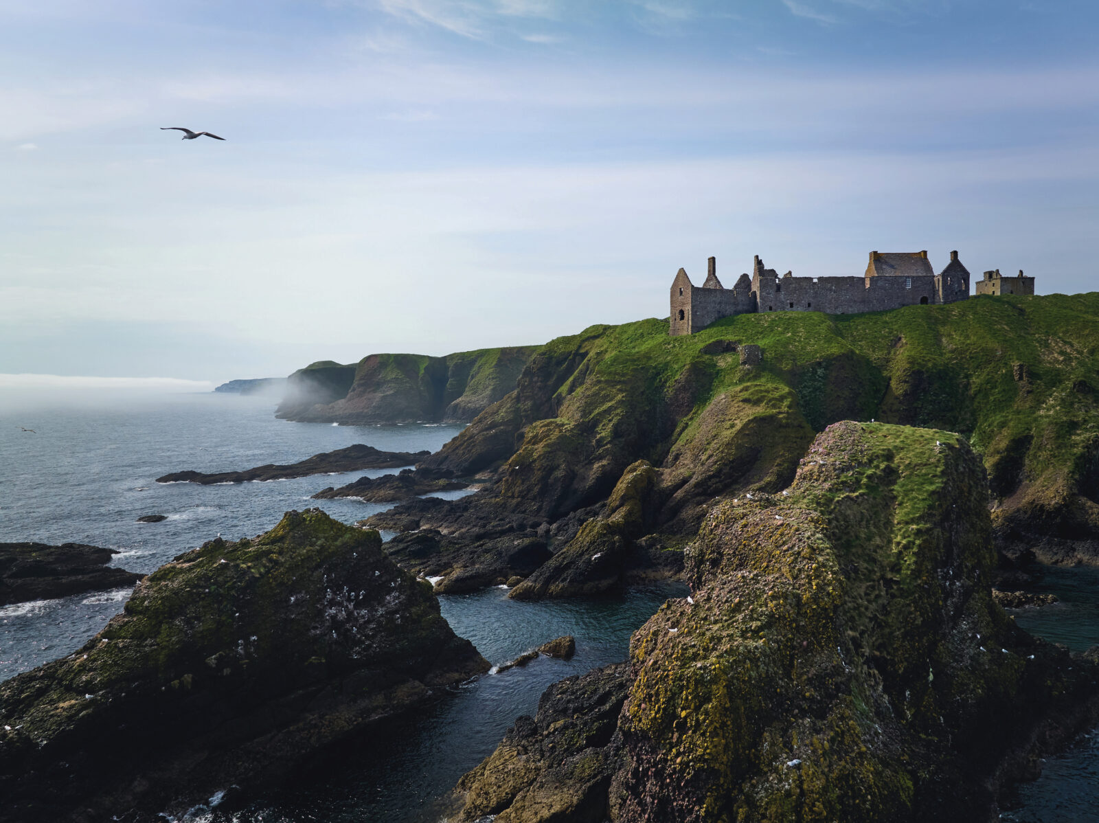 A castle on a cliffside