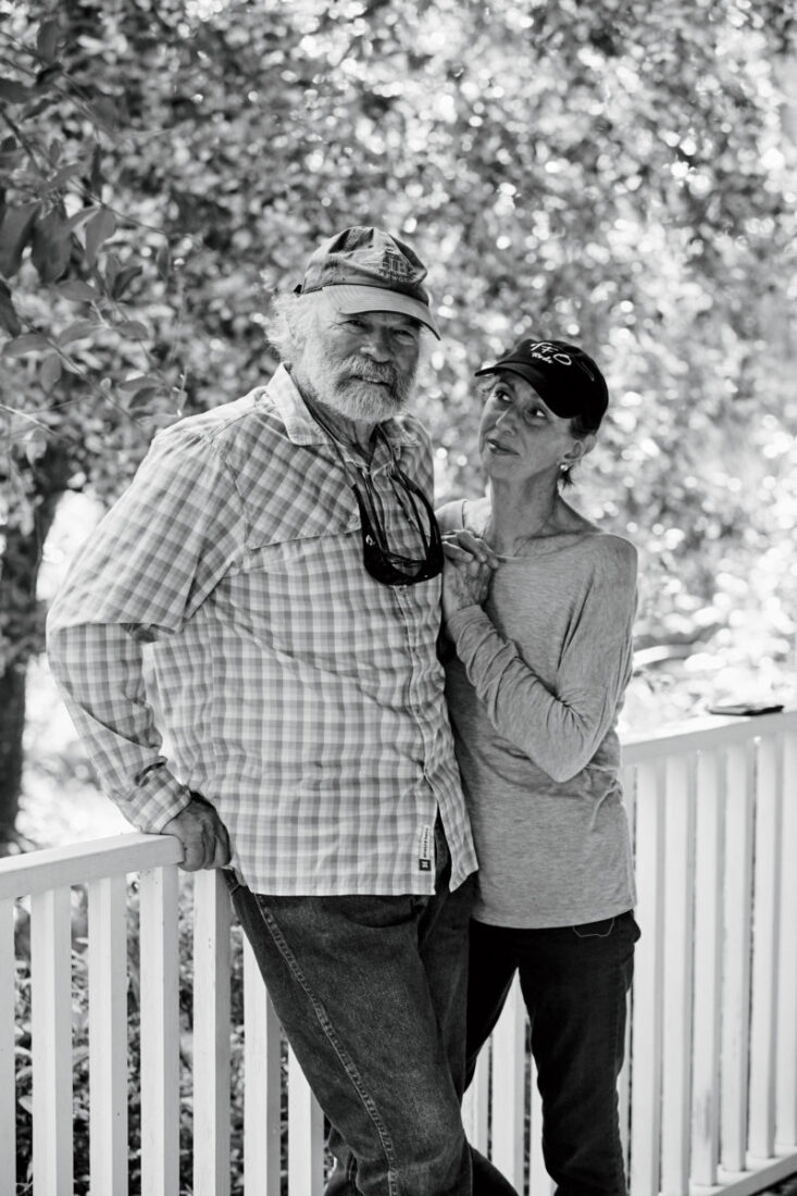 A man and woman standing together