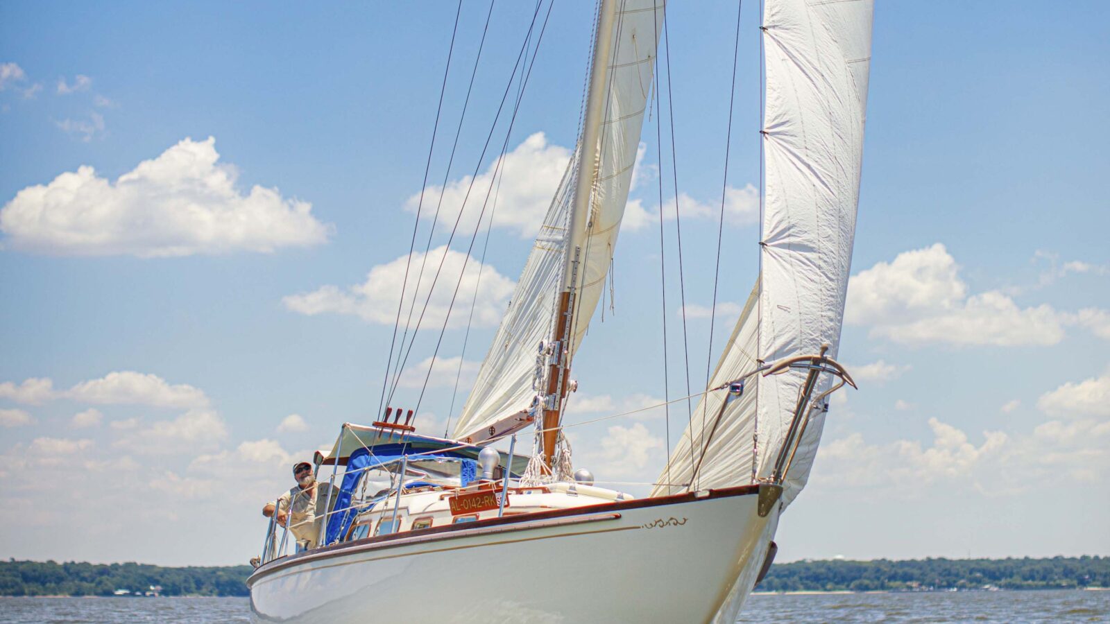 A sailboat on the water