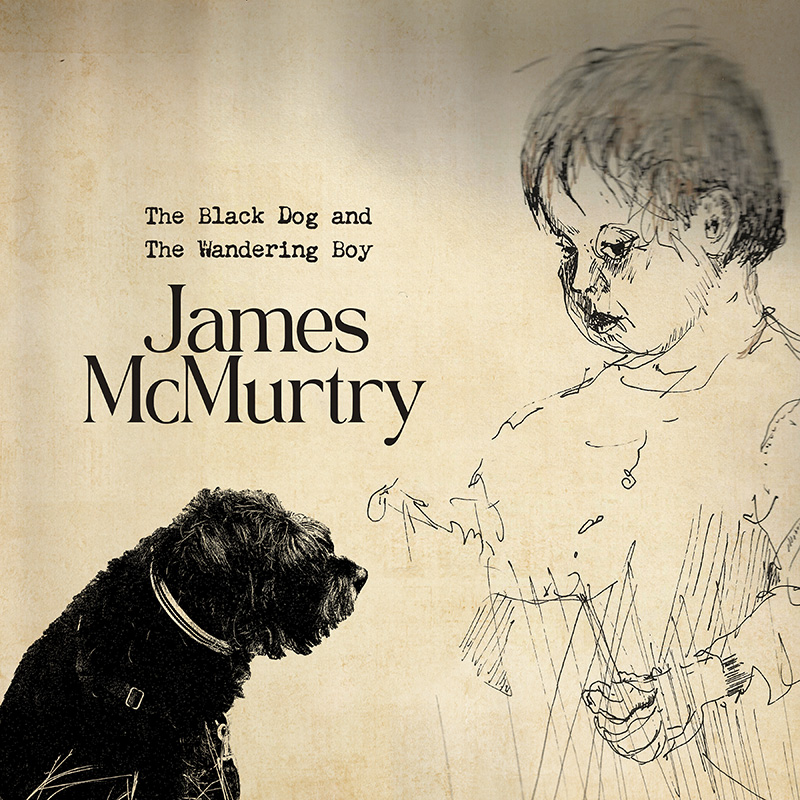 James McMurtry album cover, showing a sketch of a boy and a dog
