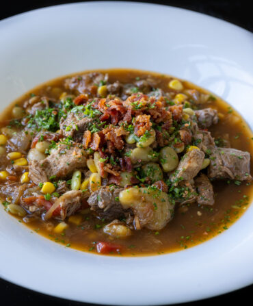 A bowl of Kentucky burgoo