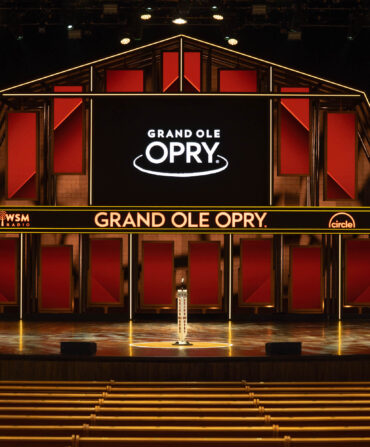 The stage of the Grand Ole Opry
