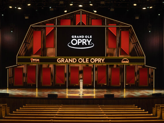 The stage of the Grand Ole Opry