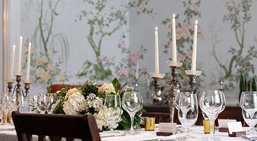 decorated wedding table
