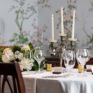 decorated wedding table