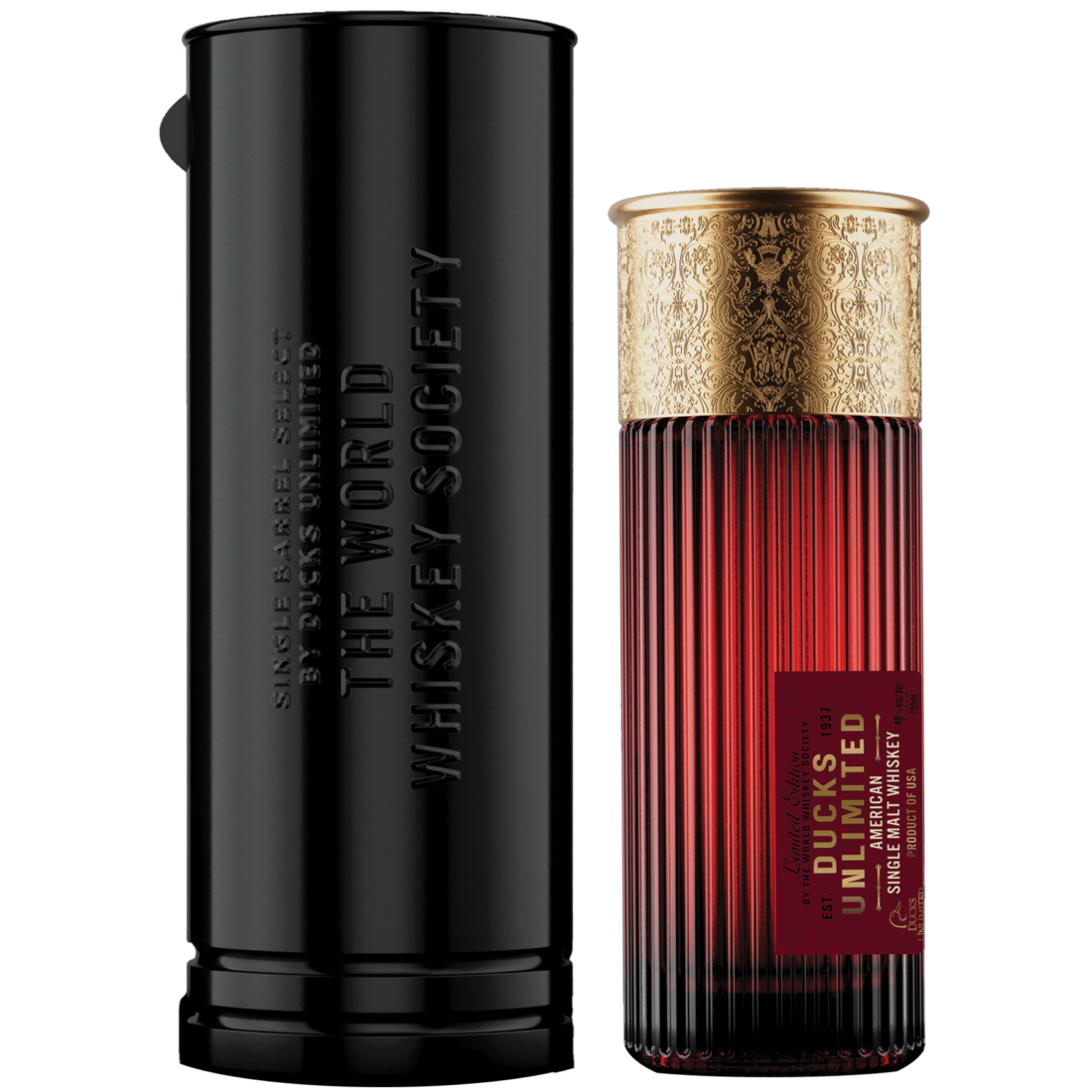 Whiskey in a shotgun shell-shaped container