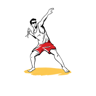 You need to warm up for the annual mullet toss